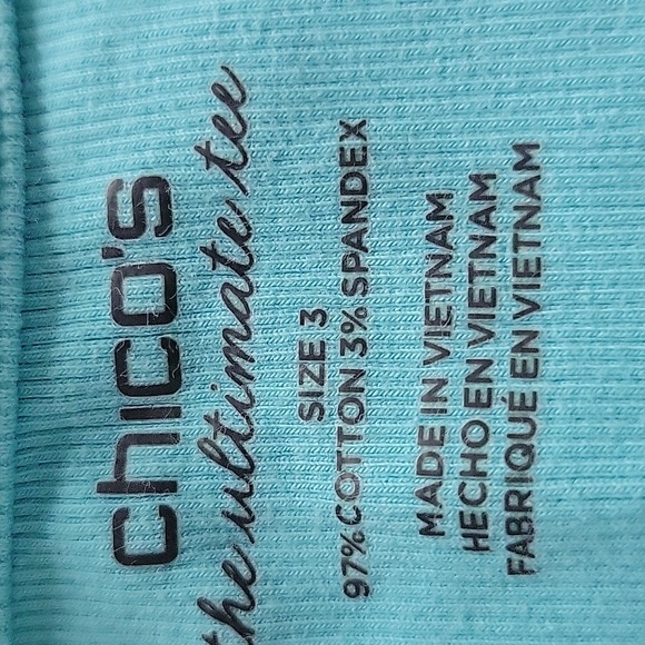 Chico's Top, XL, Blue - Picture 7 of 8